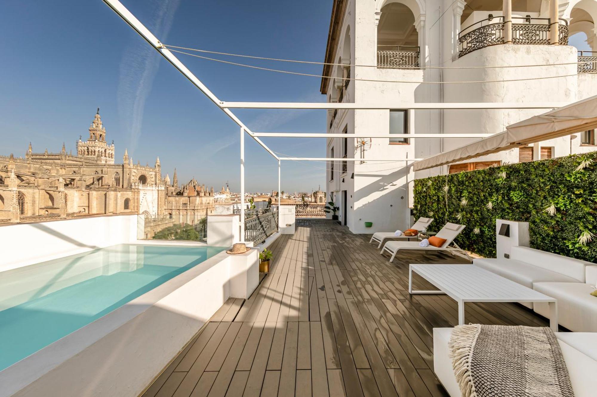 Isg Apartments Modern Atticpool At The Cathedralfree Parking Севилья Экстерьер фото